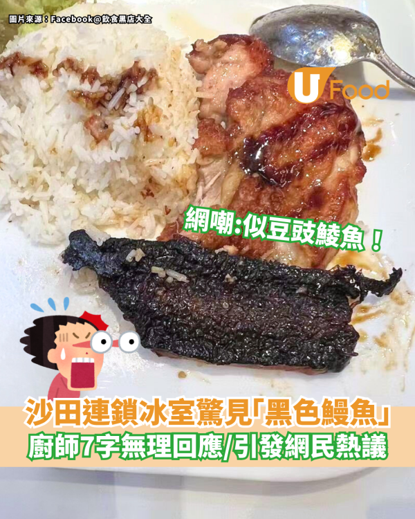 沙田連鎖冰室驚見「黑色鰻魚」網嘲：似豆豉鯪魚／廚師7字回應惹議