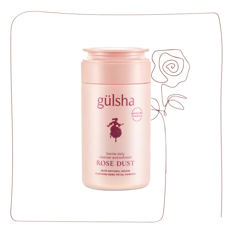洗面粉推薦|8.gülsha 晨露純玫瑰潔面粉
