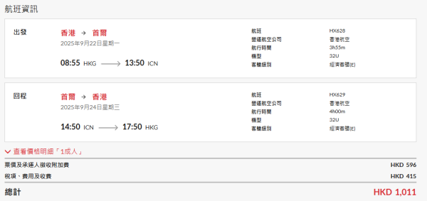 香港航空來回機票大劈價$120起！來回日本札幌人均低至$2,039 連23kg寄艙行李！