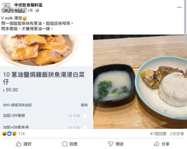 網民批連鎖餐廳$59鹽焗雞飯餐似「廚餘」留言：餵狗啲雞柳多過佢 附平價美食推介