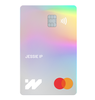 設計時尚前衛嘅匯立Mastercard扣賬卡上無任何卡號、安全碼（CVV）或有效日期，以避免扣賬卡資料被盜取。