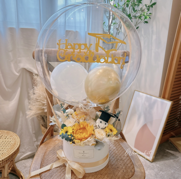 畢業花束推薦｜5.WeMickit 氣球花盒
