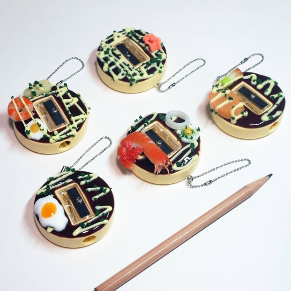 日本創意文具吸逾30萬觀看  鉛筆碎秒變大阪燒鰹魚片 