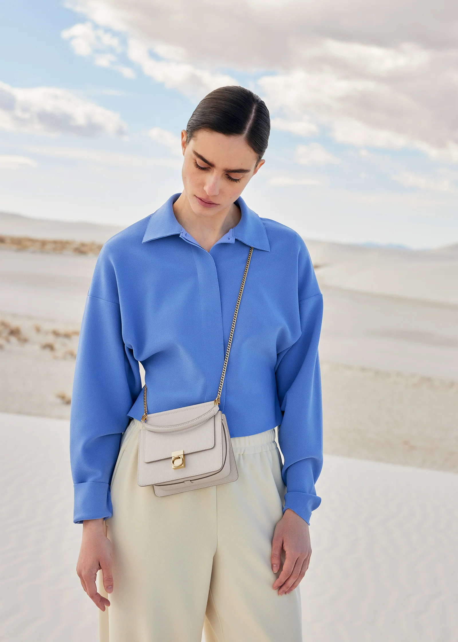 Polène手袋推薦 ｜Numéro Sept Mini-Chalk 售價USD480