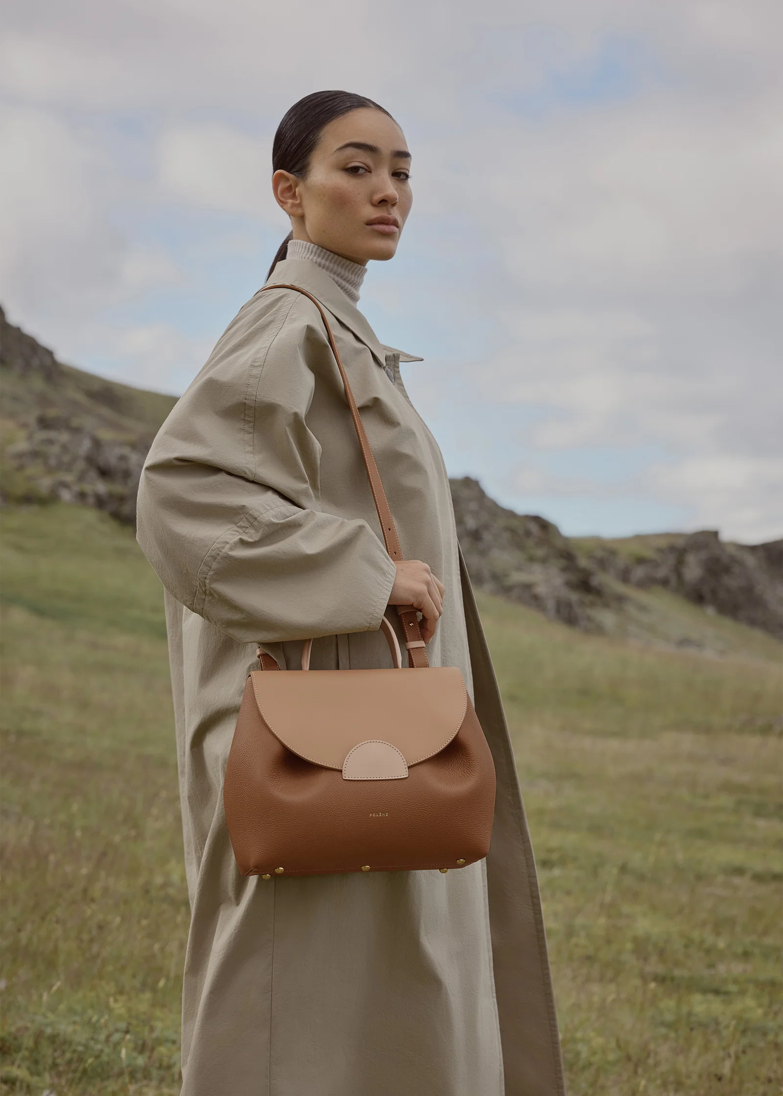 Polène手袋推薦 ｜Numéro Un-Trio Camel 售價USD$580