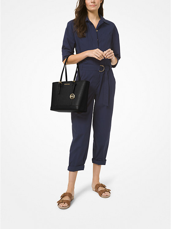 平價返工袋推薦｜3.Michael Kors Jet Set Travel Tote-Black 售價HK$4,420