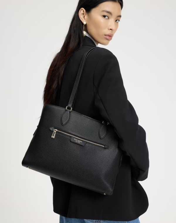 平價返工袋推薦｜.Kate Spade Hudson Large Work Tote-Black 售價US$318