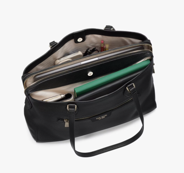 平價返工袋推薦｜.Kate Spade Hudson Large Work Tote-Black 售價US$318