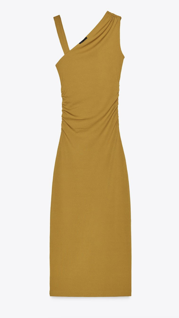 ASYMMETRIC DRAPED DRESS 原價$299.00 折後$119.00