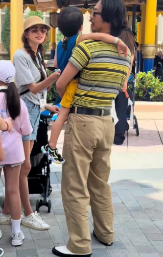 林志玲一家旅遊（圖片來源：小紅書@娛樂吃瓜醬）