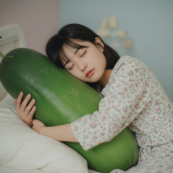 如果是脾胃虛寒、陽虛體質的人士來說，冬瓜的物理降溫可能加重腹痛、腹瀉。（AI製圖）