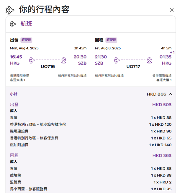 HK Express全新航點飛沙巴！限時優惠吉隆坡/檳城/亞庇！來回連稅$866起 包一件隨身物品！