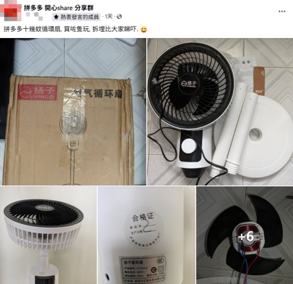 圖片來源：Facebook群組「拼多多 開心share 分享群」