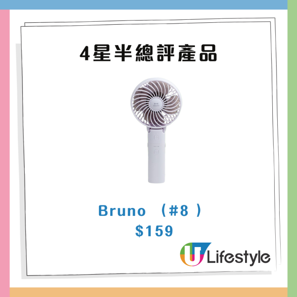 消委會手提風扇測試6款獲高評！4款最能送風Francfranc、Bruno！MUJI強勁續航