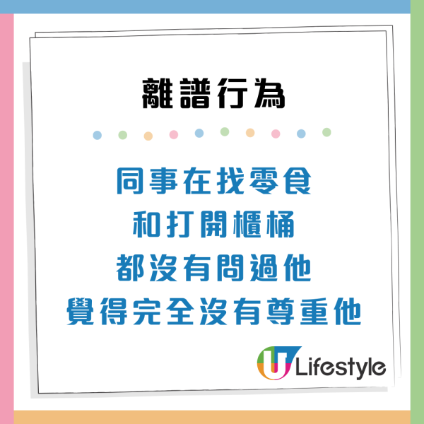 辦公室老鼠？港人力數同事4大最難頂行為：擅自偷人XX嚟食