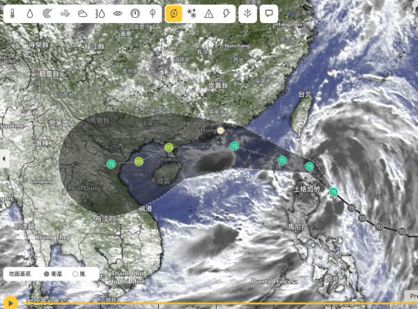 颱風韋帕｜天文台預測與ECMWF 模型有分歧？ECMWF：周日韋帕會吹到... 最強颱風AI咁樣講