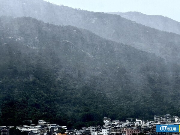 颱風韋帕九逕山暴雨如熱帶雨林（讀者韋小姐提供圖片）