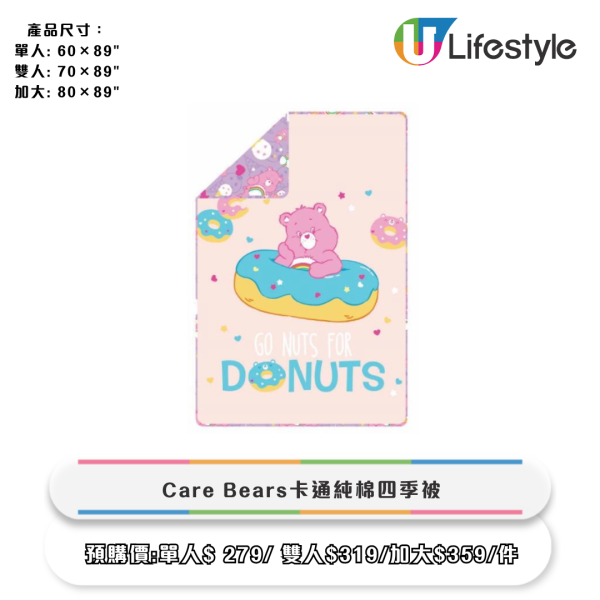 便利店全新迪士尼精品！Chip 'n' Dale麻雀套裝 / 小鹿斑比旅行用品 / Care Bears 床品！輸入指定優惠碼即減$200