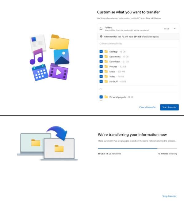 教學｜Windows 11資料轉移技 舊機檔案輕鬆過新機 2個步驟即搞掂