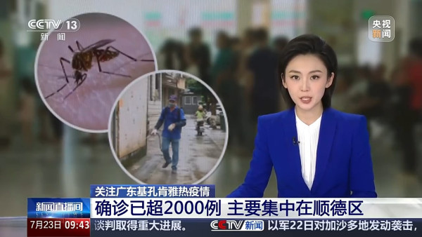 基孔肯雅熱｜佛山順德區單日增463宗病例 傳染病專家：香港輸入個案難以避免 