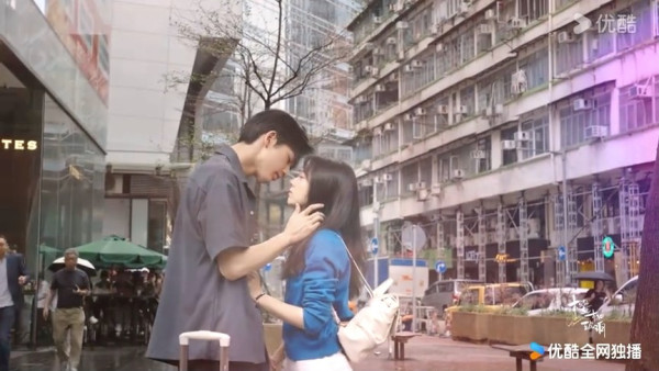 櫻桃琥珀香港旺角取景（圖片來源：微博@櫻桃琥珀）