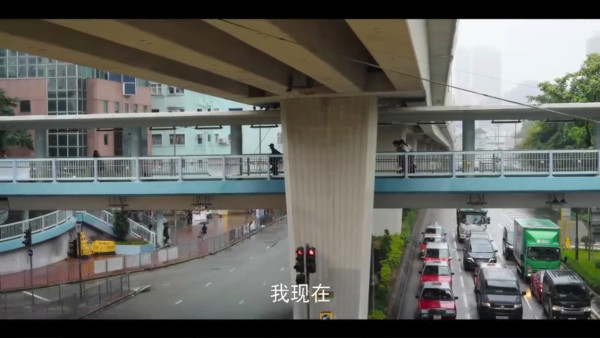 櫻桃琥珀香港旺角取景（圖片來源：微博@櫻桃琥珀）