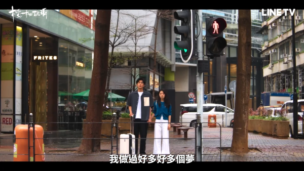 櫻桃琥珀香港旺角取景（圖片來源：微博@櫻桃琥珀）