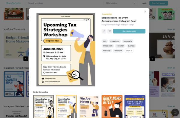 Canva 成日死？ 實試｜MiriCanvas 九成相似 惟 3 大不足要留意