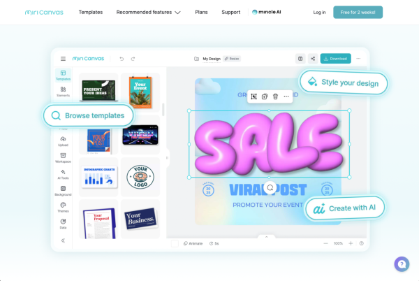 Canva 成日死？ 實試｜MiriCanvas 九成相似 惟 3 大不足要留意