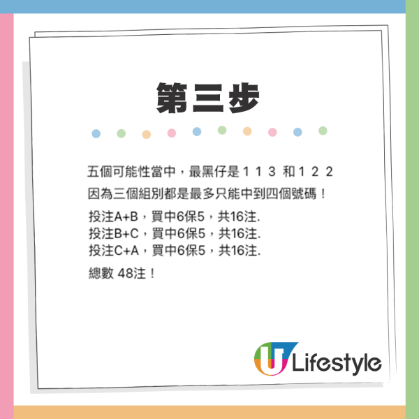 六合彩暑期金多寶5000萬！達人教「聰明組合」投注法！$300低成本買15個號碼