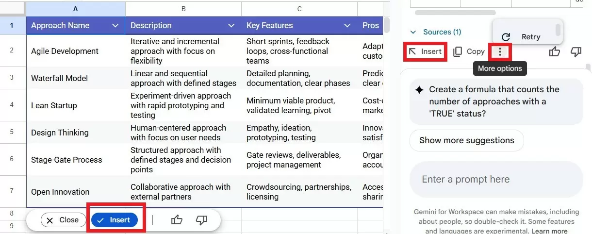 Google Sheets 升級攻略 掌握內置Gemini AI 8 大功能 數據處理效率暴增