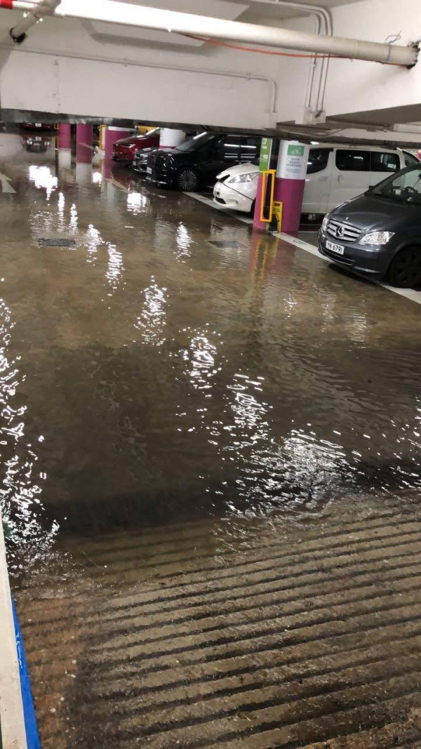 天文台改發紅雨警告！港島多區淪陷水浸成災 柴灣渠位爆水柱！