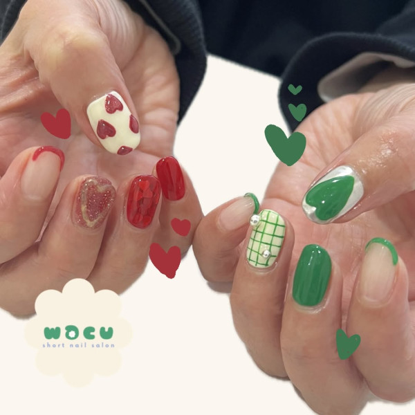 美甲趨勢 撞色美甲 圖片來源:IG@wacu.nail