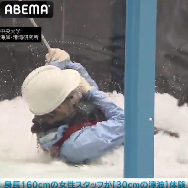 30cm海嘯足以捲走成年女性！日本專家實測「海嘯威力」不容輕視 