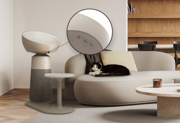 打造韓式喵界舒適圈！日本爆款「貓王椅」 LG PuriCare™ AeroCatTower登陸香港！