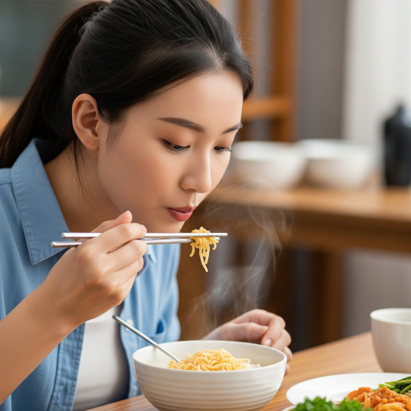 不銹鋼不容易發霉，細菌及致癌物質黃麴毒素也不沾上，令因使用筷子沾染細菌患病的風險亦會減低。（AI製圖）