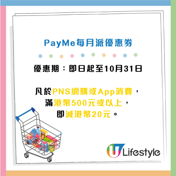 PayMe免費派$50百佳優惠券！完成任務送一分鐘免費掃貨！即睇參加方法