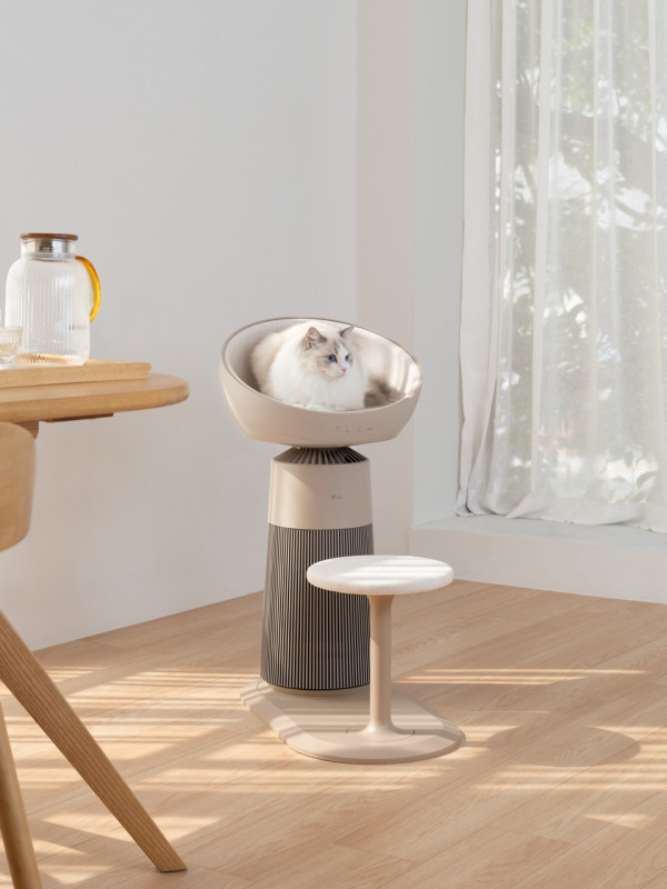 LG「貓王椅」空氣清新機登陸香港 打造寵物智能安樂窩