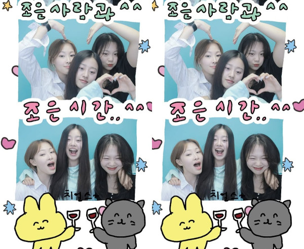 女成員聚會獨欠李陶（圖片來源：IG@jiyeonpvrk）