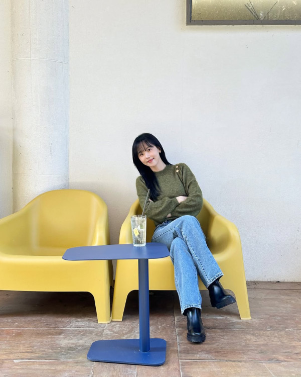 曾傳是王大陸前女友（圖片來源：IG@k_hanna_）