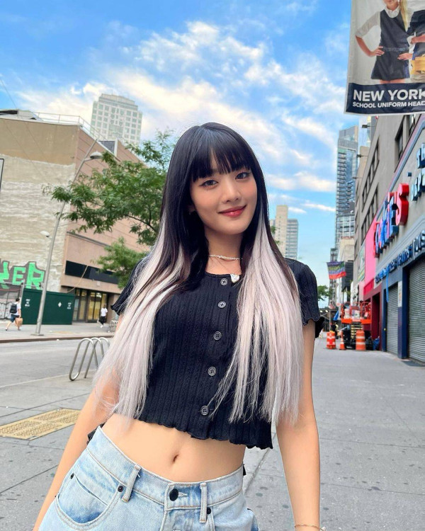 挑染款式 瀑布染