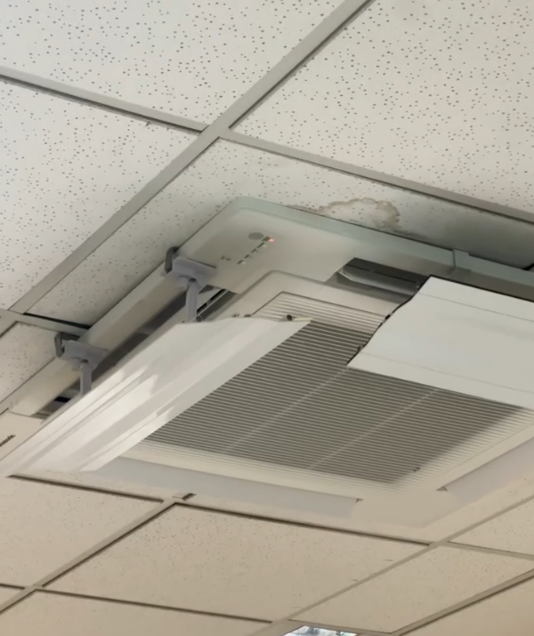 港女返Office熱到出汗 驚現冷氣機長期被裝一物 惹網民同感「凍咪着衫囉」