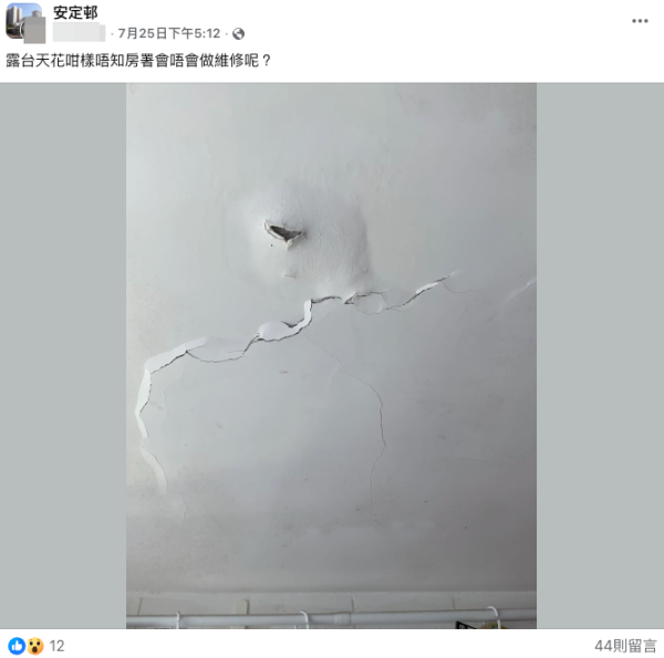 （截圖：Facebook@安定邨）
