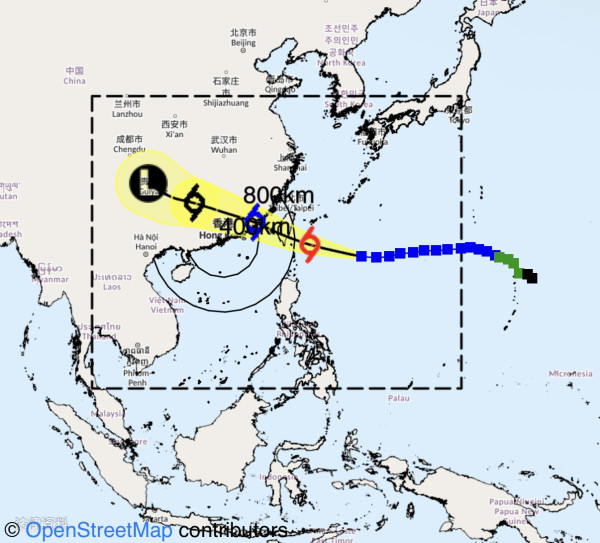 打風｜天文台盤古AI颱風預測：楊柳或在香港以北較近距離掠過 部分地區達烈風程度