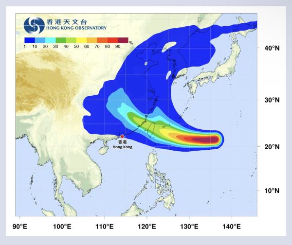 打風｜天文台盤古AI颱風預測：楊柳或在香港以北較近距離掠過 部分地區達烈風程度