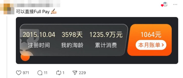 X年唔淘寶可以比首期？ 網民晒出歷年淘寶消費金額 最誇張有過千萬