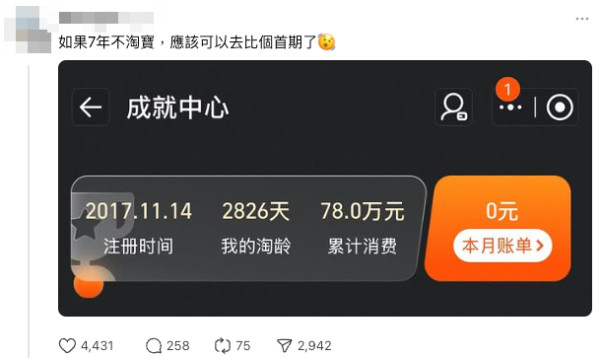 X年唔淘寶可以比首期？ 網民晒出歷年淘寶消費金額 最誇張有過千萬