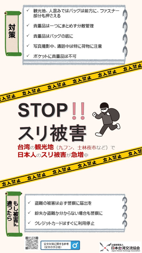 遊台注意︱港人愛去九份、永康街成扒手黑點 日台協會教自保防失竊4大Tips