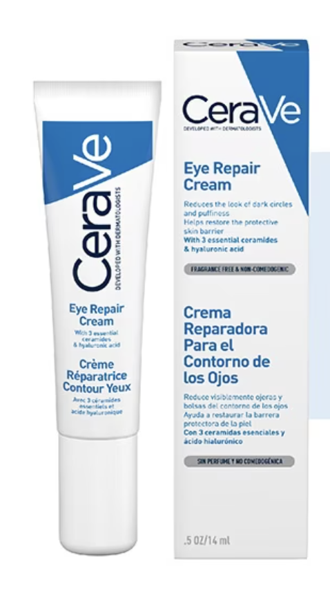 40歲/50歲熟齡眼霜推薦｜CeraVe 全效保濕修護眼霜 HK$123/14ml
