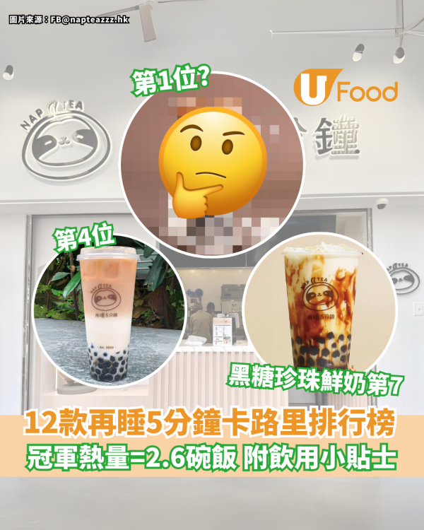 再睡5分鐘12款飲品卡路里排行榜 最高熱量=2.6碗飯 附飲用健康貼士